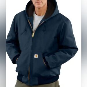 Carhartt Flannel Lined Active Jacket, Dark Blue, Size L, New